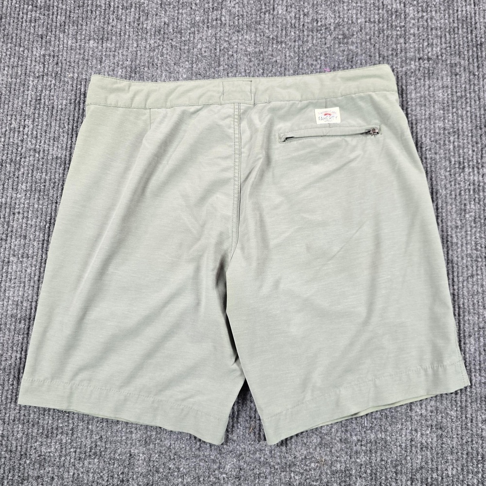 Faherty Shorts Mens 34 Green All Day Chino Stretch Drawstring Casual Summer
